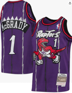 Outerstuff Tracy McGrady Toronto Raptors purple jersey number 1